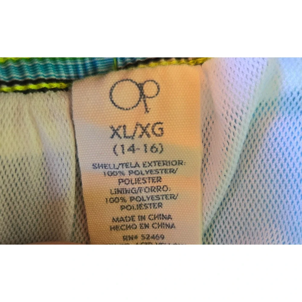 Ocean Pacific OP Boys Board / Swim Shorts Size XL 14-16 Excellent Condition